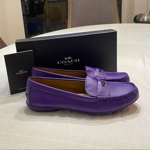 Coach Loafers size 10M, purple! Brand New in Box.